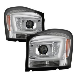 Dodge Durango 2004 - 2006 Projector Headlights - Signal-3557(Included) - Chrome - Image 1