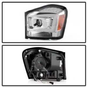 Dodge Durango 2004 - 2006 Projector Headlights - Signal-3557(Included) - Chrome - Image 2