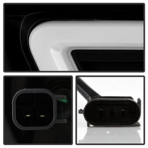 Dodge Durango 2011-2013 Projector Headlights - Sequential LED Turn Signal - - Black - Image 4