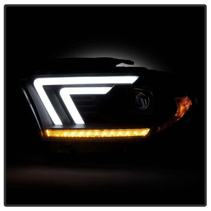 Dodge Durango 2011-2013 Projector Headlights - Sequential LED Turn Signal - - Black