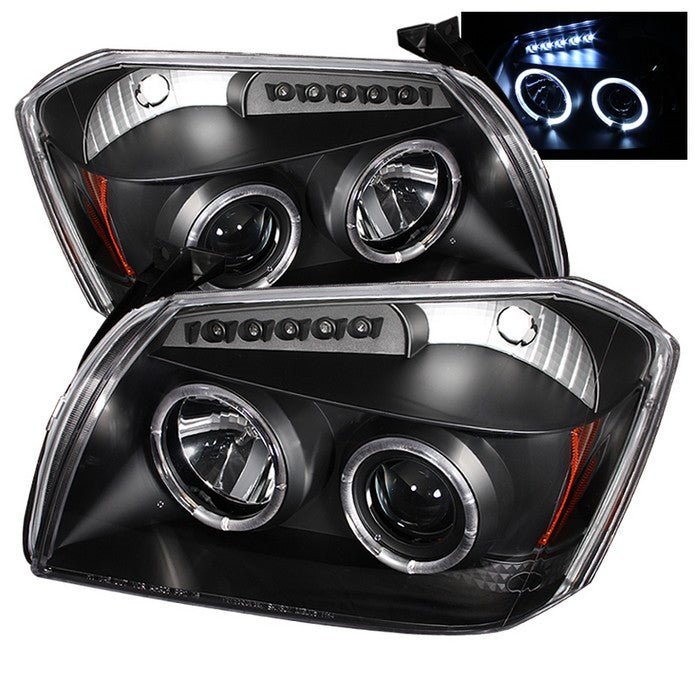 Dodge Magnum 05-07 Projector Headlights- Black