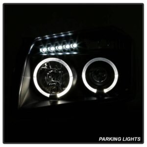 Dodge Magnum 05-07 Projector Headlights- Black - Image 9