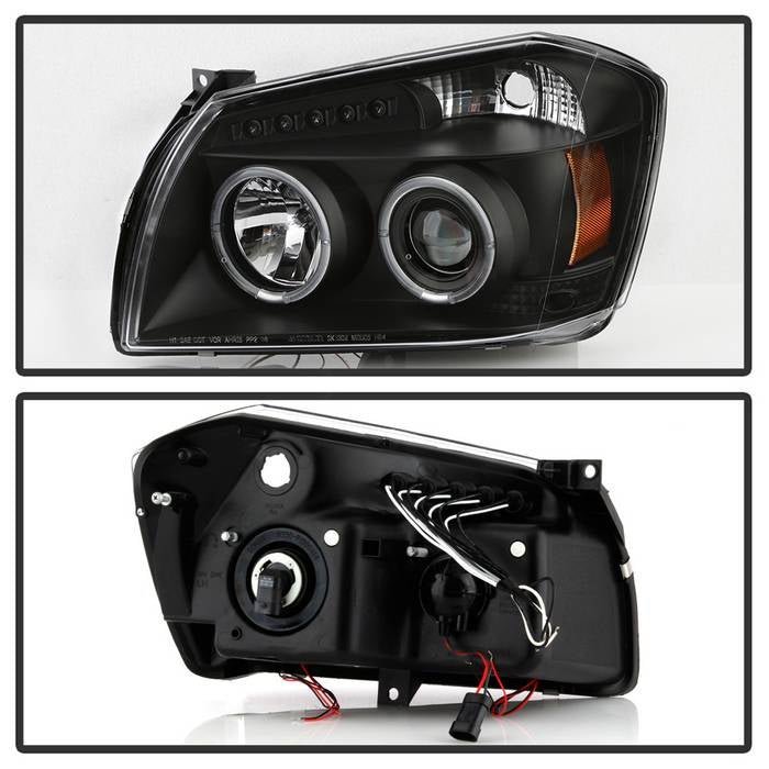 Dodge Magnum 05-07 Projector Headlights- Black