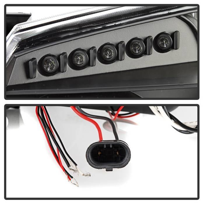 Dodge Magnum 05-07 Projector Headlights- Black