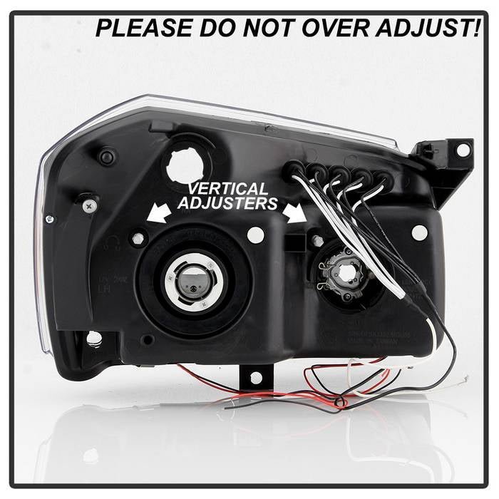 Dodge Magnum 05-07 Projector Headlights- Black