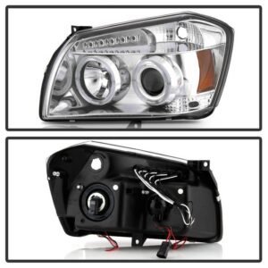 Dodge Magnum 05-07 Projector Headlights - Chrome - Image 2