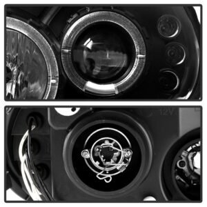 Dodge Neon 00-02 Projector Headlights - Black - Image 3