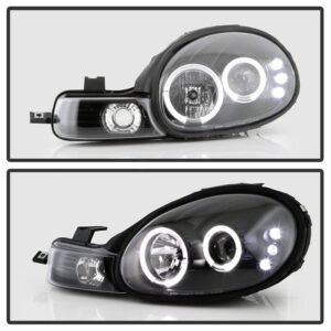 Dodge Neon 00-02 Projector Headlights - Black - Image 9