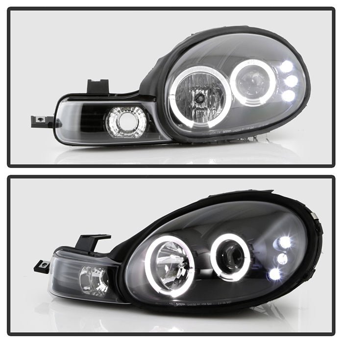 Dodge Neon 00-02 Projector Headlights - Black