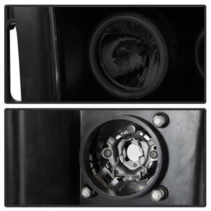 Dodge Ram 1500 02-05 / Ram 2500/3500 03-05 Projector Headlights - LED- Black Smoke - Image 3