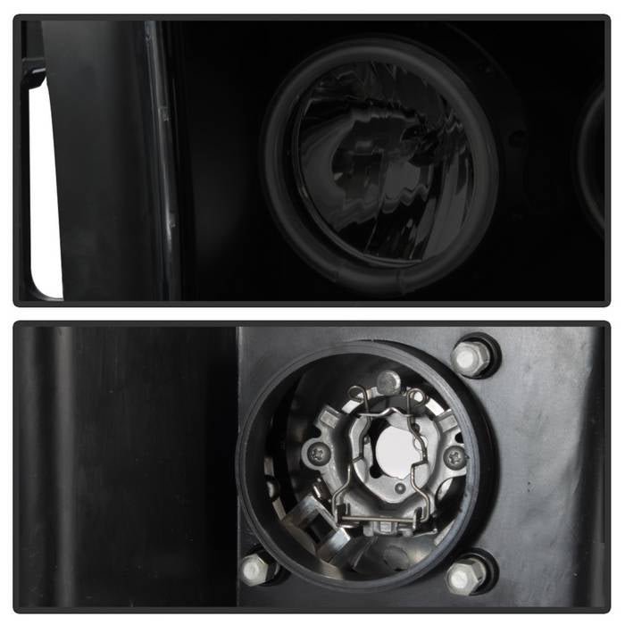 Dodge Ram 1500 02-05 / Ram 2500/3500 03-05 Projector Headlights - LED- Black Smoke