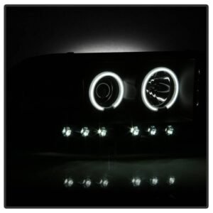Dodge Ram 1500 02-05 / Ram 2500/3500 03-05 Projector Headlights - LED- Black Smoke - Image 6