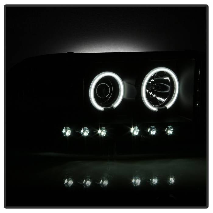 Dodge Ram 1500 02-05 / Ram 2500/3500 03-05 Projector Headlights - LED- Black Smoke