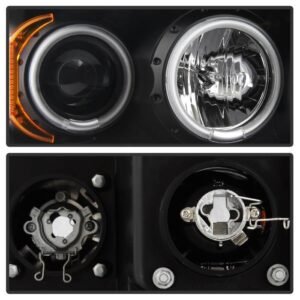 Dodge Ram 1500 02-05 / Ram 2500/3500 03-05 Projector Headlights - LED Halo - Black - Image 3