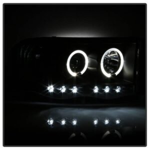 Dodge Ram 1500 02-05 / Ram 2500/3500 03-05 Projector Headlights - LED Halo - Black - Image 6