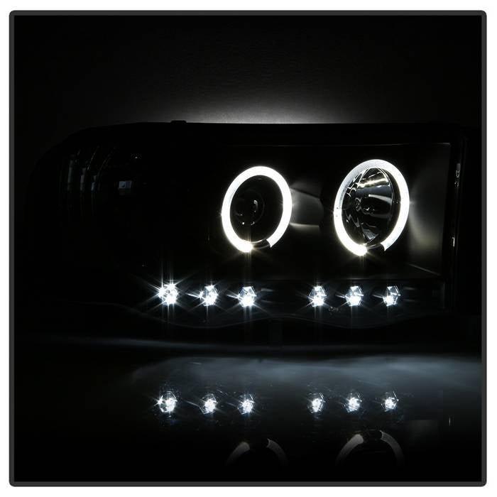 Dodge Ram 1500 02-05 / Ram 2500/3500 03-05 Projector Headlights - LED Halo - Black