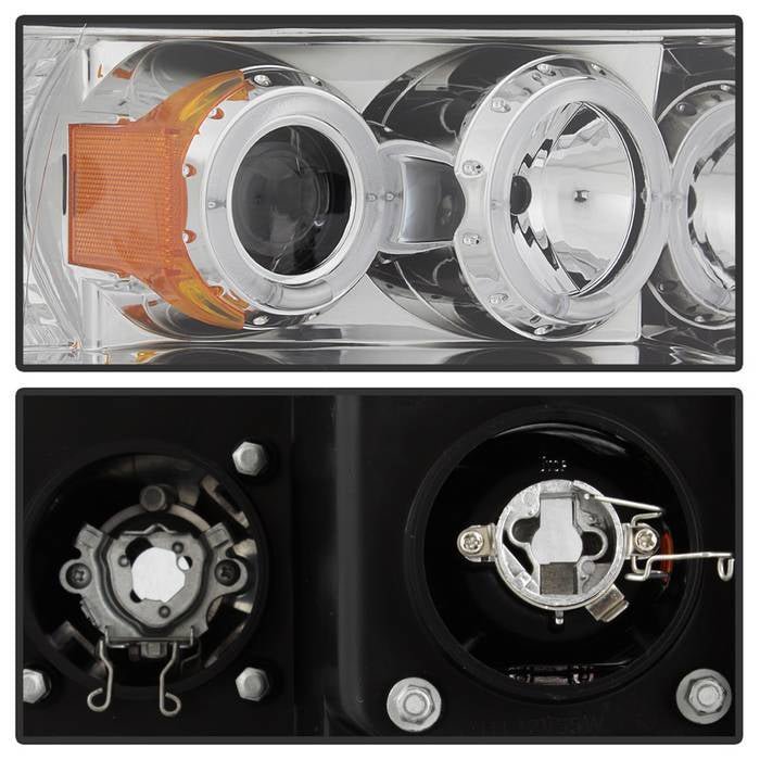 Dodge Ram 1500 02-05 / Ram 2500/3500 03-05 Projector Headlights - LED Halo - Chrome