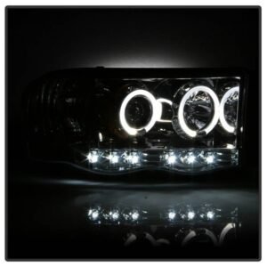 Dodge Ram 1500 02-05 / Ram 2500/3500 03-05 Projector Headlights - LED Halo - Chrome - Image 6