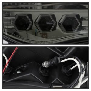 Dodge Ram 1500 02-05 / Ram 2500/3500 03-05 Projector Headlights - LED Halo - Smoke - Image 4
