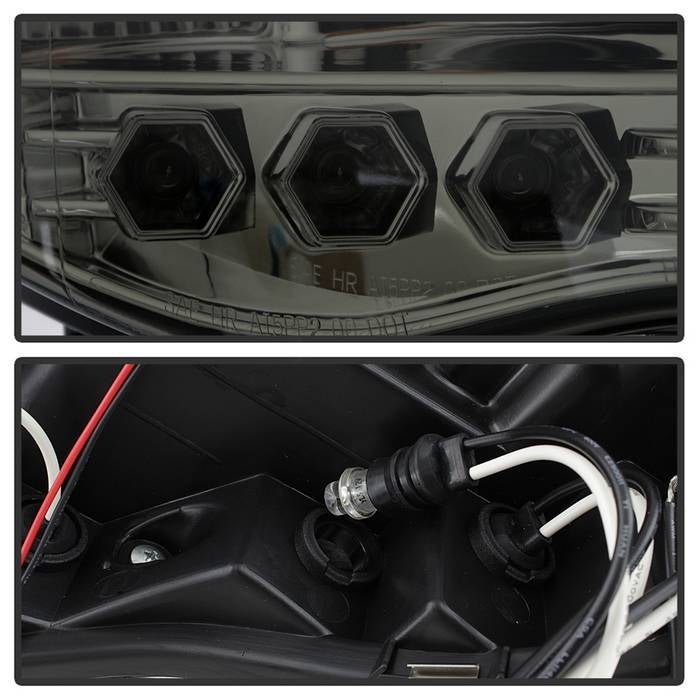 Dodge Ram 1500 02-05 / Ram 2500/3500 03-05 Projector Headlights - LED Halo - Smoke
