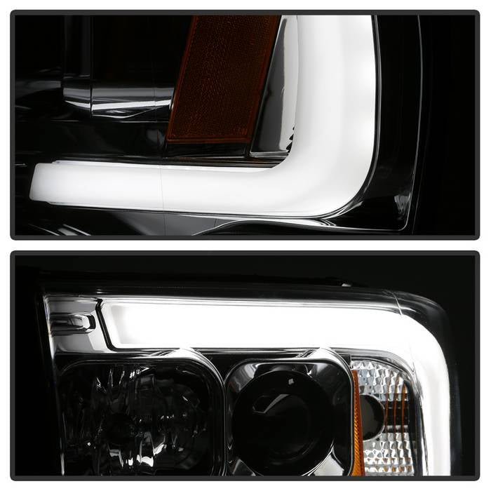 Dodge Ram 1500 02-05 / Ram 2500/3500 03-05 Projector Headlights - Light Bar DRL - Chrome