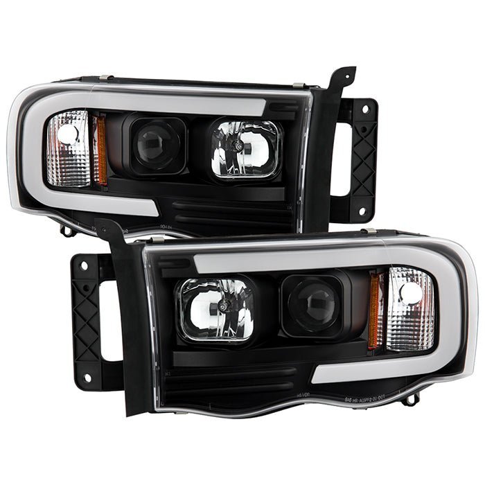 Dodge Ram 1500 2002-2005 / Ram 2500/3500 2003-2005 Equipped Headlights - Black