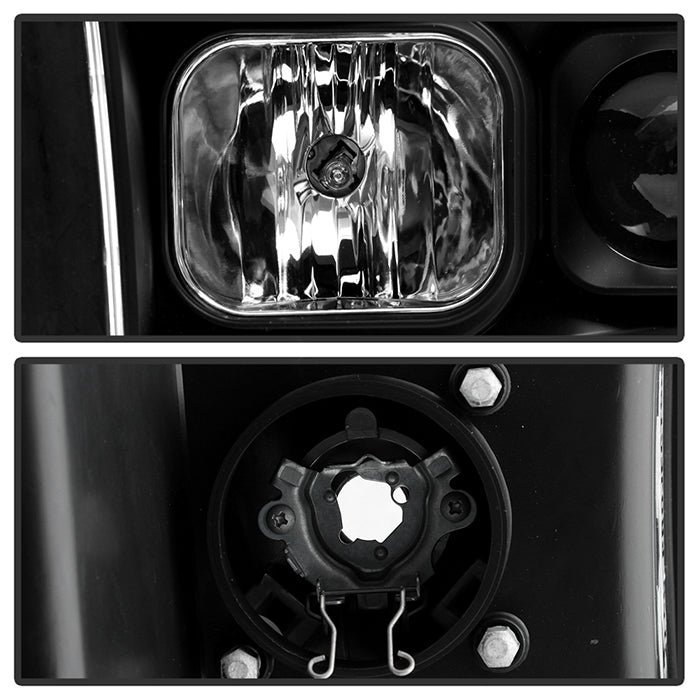 Dodge Ram 1500 2002-2005 / Ram 2500/3500 2003-2005 Equipped Headlights - Black