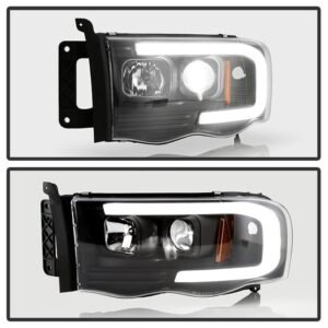 Dodge Ram 1500 2002-2005 / Ram 2500/3500 2003-2005 Equipped Headlights - Black - Image 9
