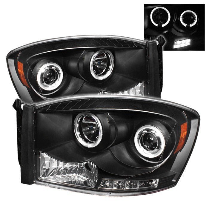 Dodge Ram 1500 06-08 / Ram 2500/3500 06-09 Projector Headlights  - Black