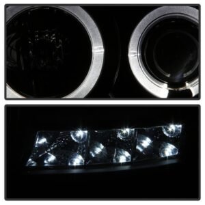 Dodge Ram 1500 06-08 / Ram 2500/3500 06-09 Projector Headlights - LED Halo - Black Smoke - Image 7