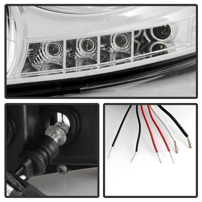 Dodge Ram 1500 06-08 / Ram 2500/3500 06-09 Projector Headlights - LED Halo - Chrome