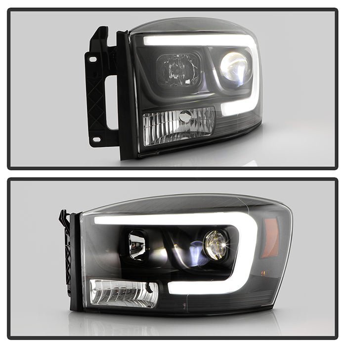 Dodge Ram 1500 2006-2008 / Ram 2500/3500 2006-2009  Equipped Headlights  - Black