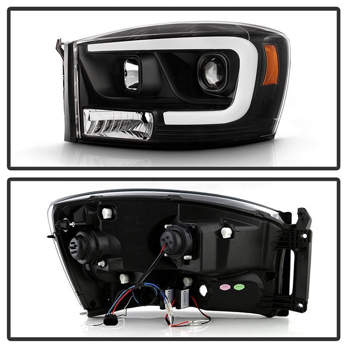 Dodge Ram 1500 2006-2008 / Ram 2500/3500 2006-2009  Equipped Headlights  - Black