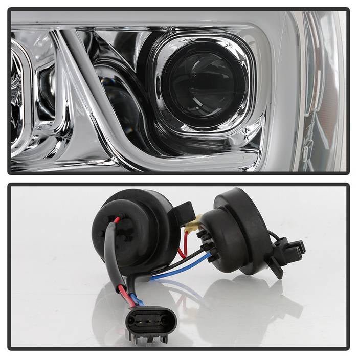 Dodge Ram 1500 06-08 / Ram 2500/3500 06-09 Projector Headlights - Light Bar DRL - Chrome