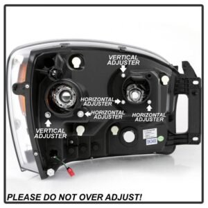 Dodge Ram 1500 06-08 / Ram 2500/3500 06-09 Projector Headlights - Light Bar DRL - Chrome - Image 5