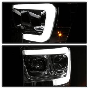 Dodge Ram 1500 06-08 / Ram 2500/3500 06-09 Projector Headlights - Light Bar DRL - Chrome - Image 7