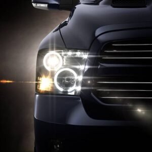 Dodge Ram 1500 09-18 / Ram 2500/3500 10-19 Projector Headlights  - Black - Image 8