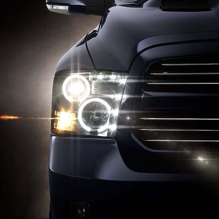 Dodge Ram 1500 09-18 / Ram 2500/3500 10-19 Projector Headlights  - Black