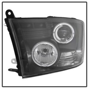 Dodge Ram 1500 09-18 / Ram 2500/3500 10-19 Projector Headlights - LED Halo - Black - Image 2