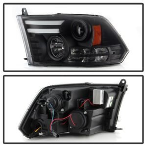 Dodge Ram 1500 09-18 / Ram 2500/3500 10-19 Projector Headlights Black - Image 2