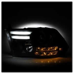 Dodge Ram 1500 09-18 / Ram 2500/3500 10-19 Projector Headlights Black - Image 8
