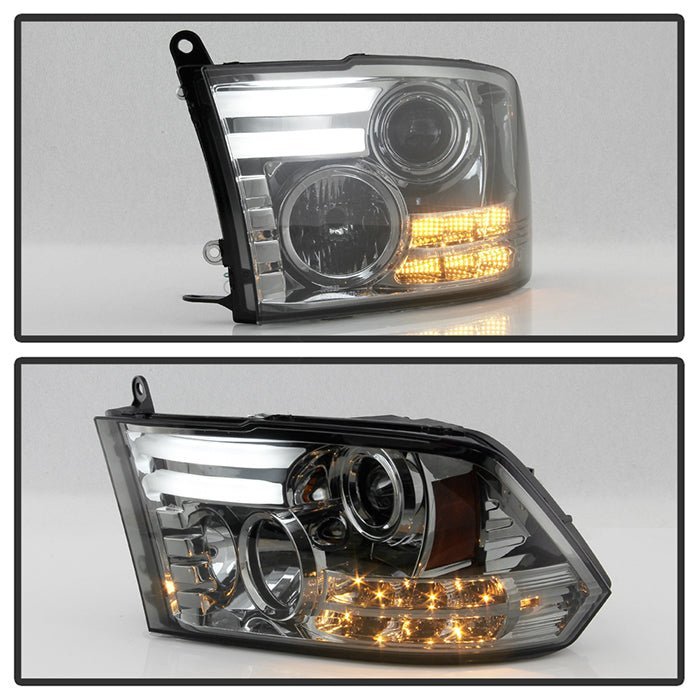 Dodge Ram 1500 09-18 / Ram 2500/3500 10-19 Projector Headlights Smoke