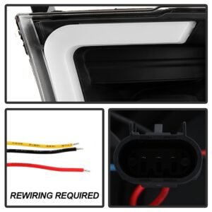 Dodge Ram 1500 2009-2018 / Ram 2500/3500 2010-2019 Projector Headlights Black - Image 5
