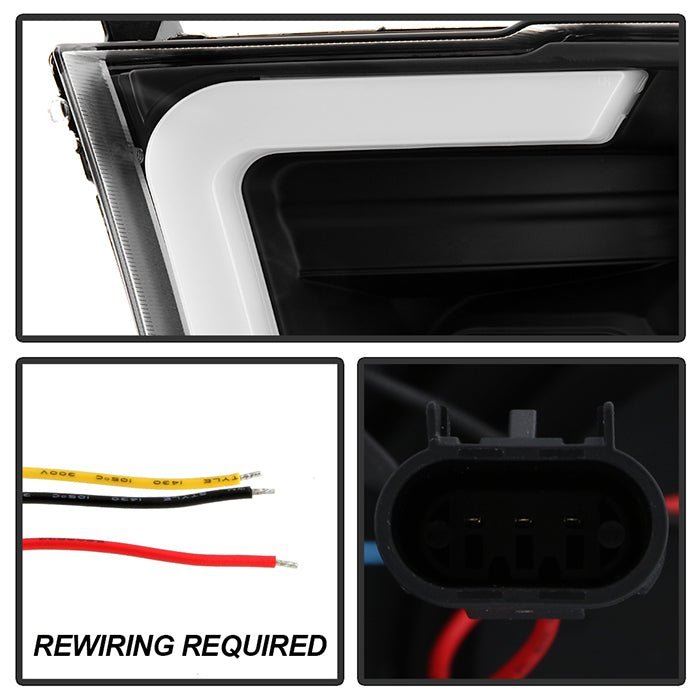 Dodge Ram 1500 2009-2018 / Ram 2500/3500 2010-2019 Projector Headlights Black
