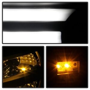 Dodge Ram 1500 13-18 / Ram 2500/3500 13-19 Projector Headlights - Light Bar DRL - Black - Image 9