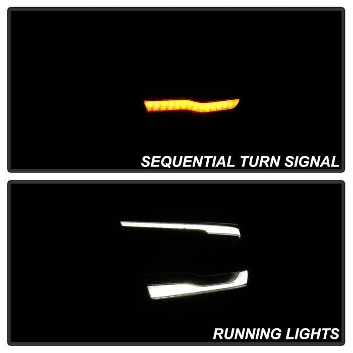 Dodge Ram 1500 2019-2020 Projector Headlights - Sequential Turn Signal  - Black