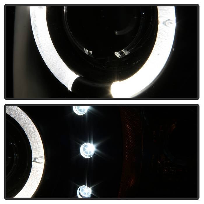 Dodge Ram 1500 94-01 / Ram 2500/3500 94-02 / 99-01 Ram Sport - Projector Headlights - LED Halo - Black