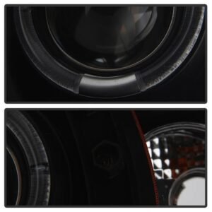 Dodge Ram 1500 94-01 / Ram 2500/3500 94-02 / 99-01 Ram Sport - Projector Headlights - LED Halo - Black Smoke - Image 3