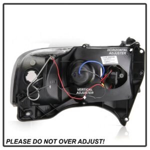 Dodge Ram 1500 94-01 / Ram 2500/3500 94-02 / 99-01 Ram Sport - Projector Headlights - LED Halo - Black Smoke - Image 5