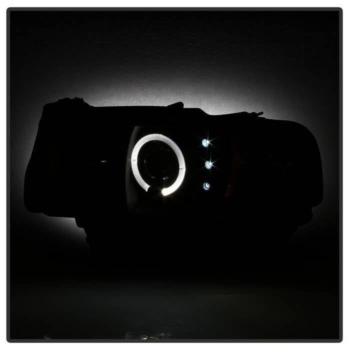 Dodge Ram 1500 94-01 / Ram 2500/3500 94-02 / 99-01 Ram Sport - Projector Headlights - LED Halo - Black Smoke
